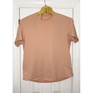 BYLT Mens Drop Cut Short Sleeve Lux T-Shirt Pink White‎ Polka Dot 2XL